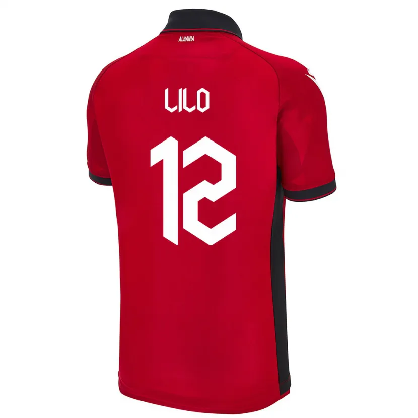 Danxen Kid Albania Klidman Lilo #12 Red Home Jersey 24-26 T-Shirt