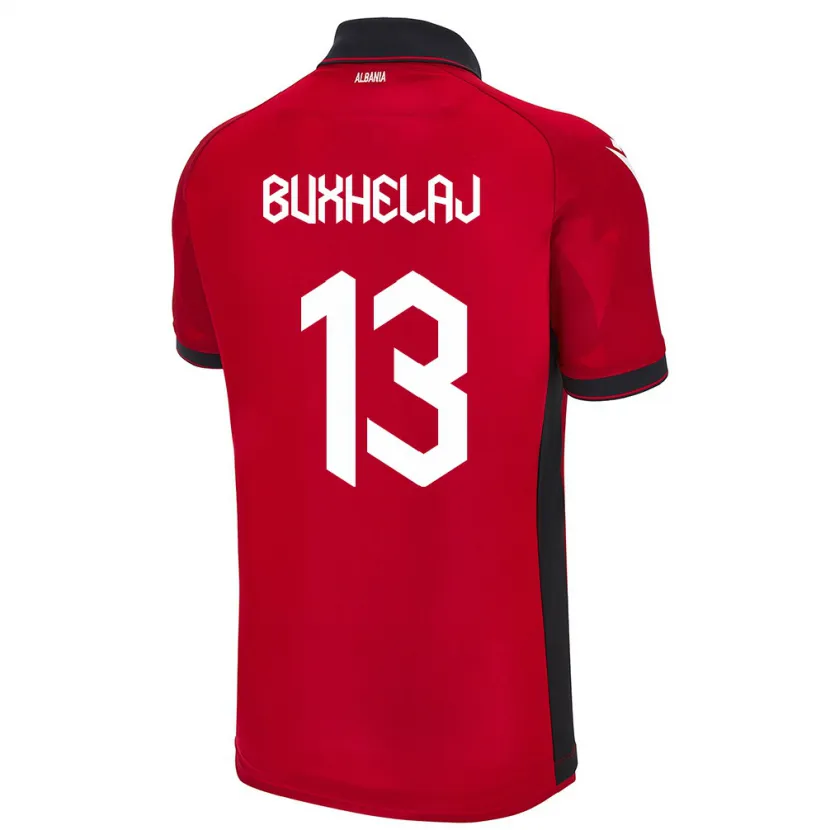 Danxen Kid Albania Paulo Buxhelaj #13 Red Home Jersey 24-26 T-Shirt