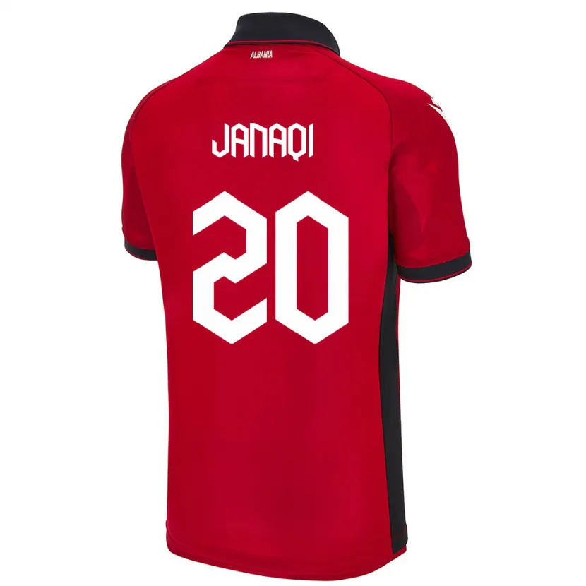 Danxen Kid Albania Dejvid Janaqi #20 Red Home Jersey 24-26 T-Shirt