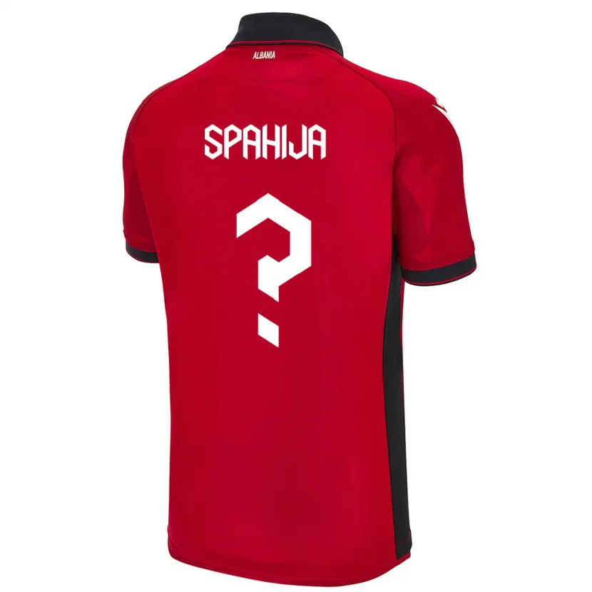 Danxen Kid Albania Flori Spahija #0 Red Home Jersey 24-26 T-Shirt