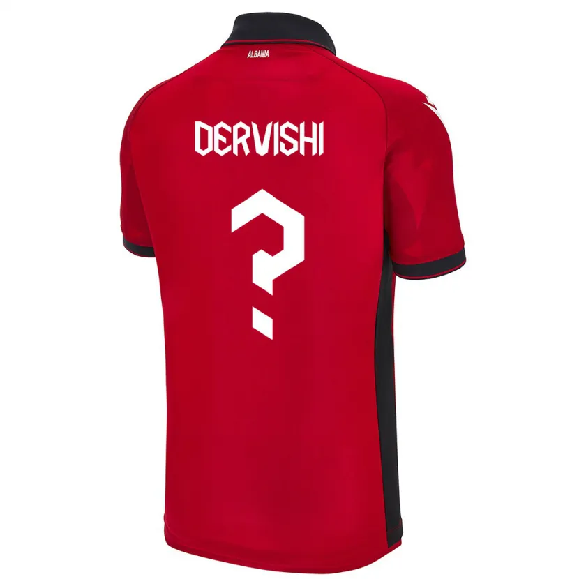 Danxen Kid Albania Amarildo Dervishi #0 Red Home Jersey 24-26 T-Shirt