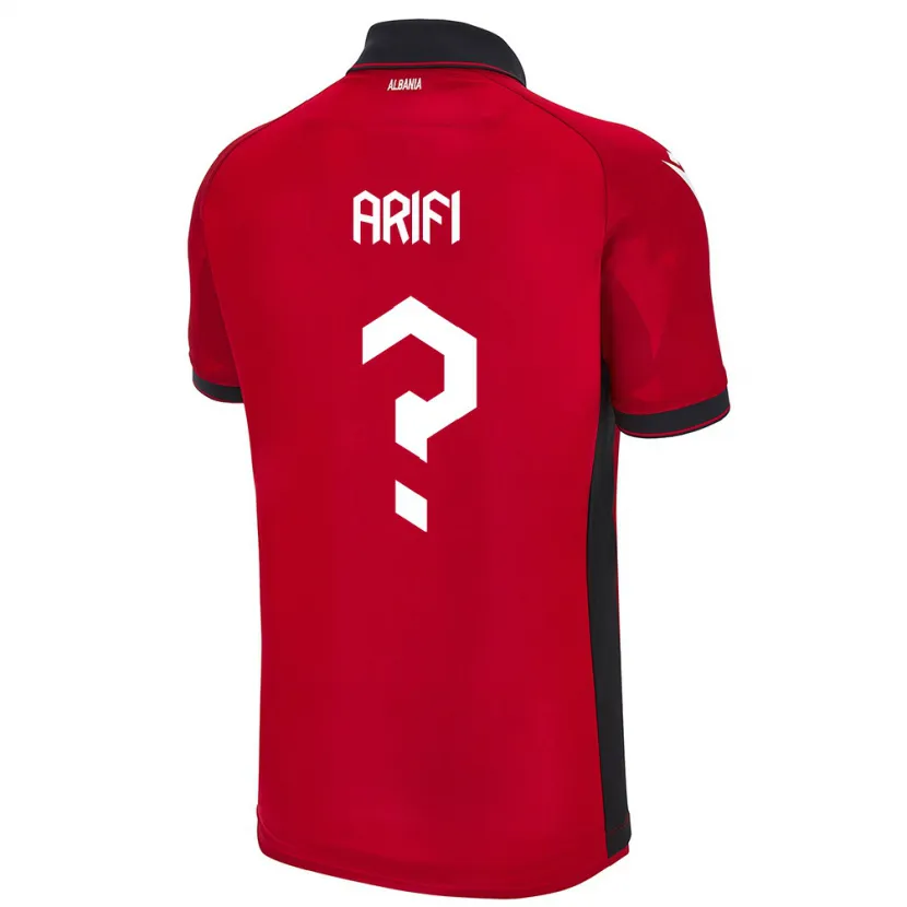 Danxen Kid Albania Ergis Arifi #0 Red Home Jersey 24-26 T-Shirt