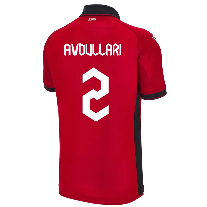 Danxen Kid Albania Davide Avdullari #2 Red Home Jersey 24-26 T-Shirt