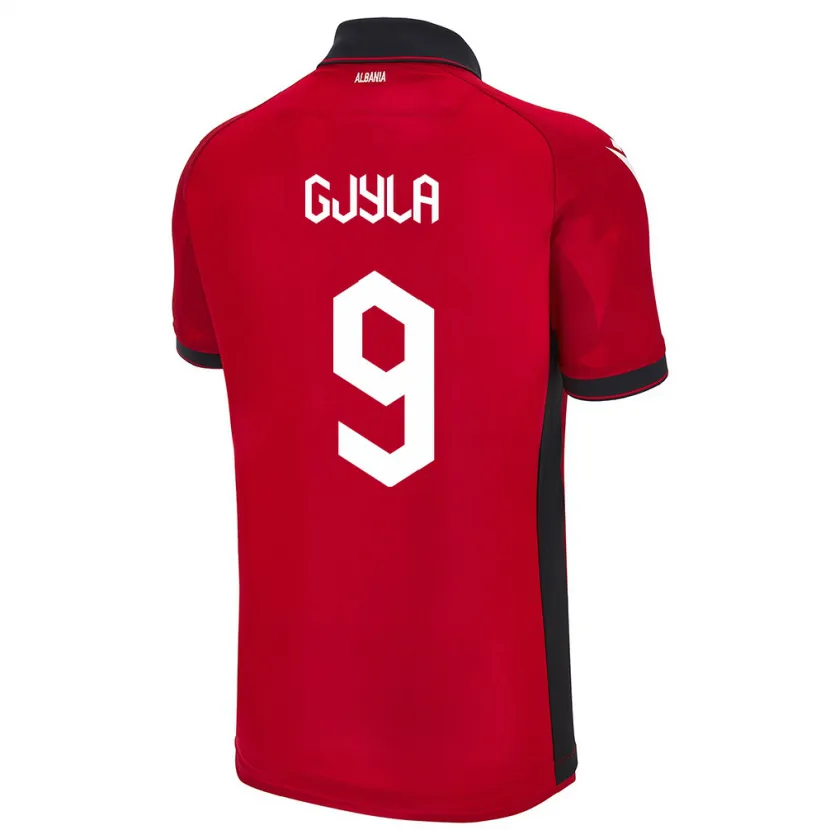 Danxen Kid Albania Brayan Gjyla #9 Red Home Jersey 24-26 T-Shirt