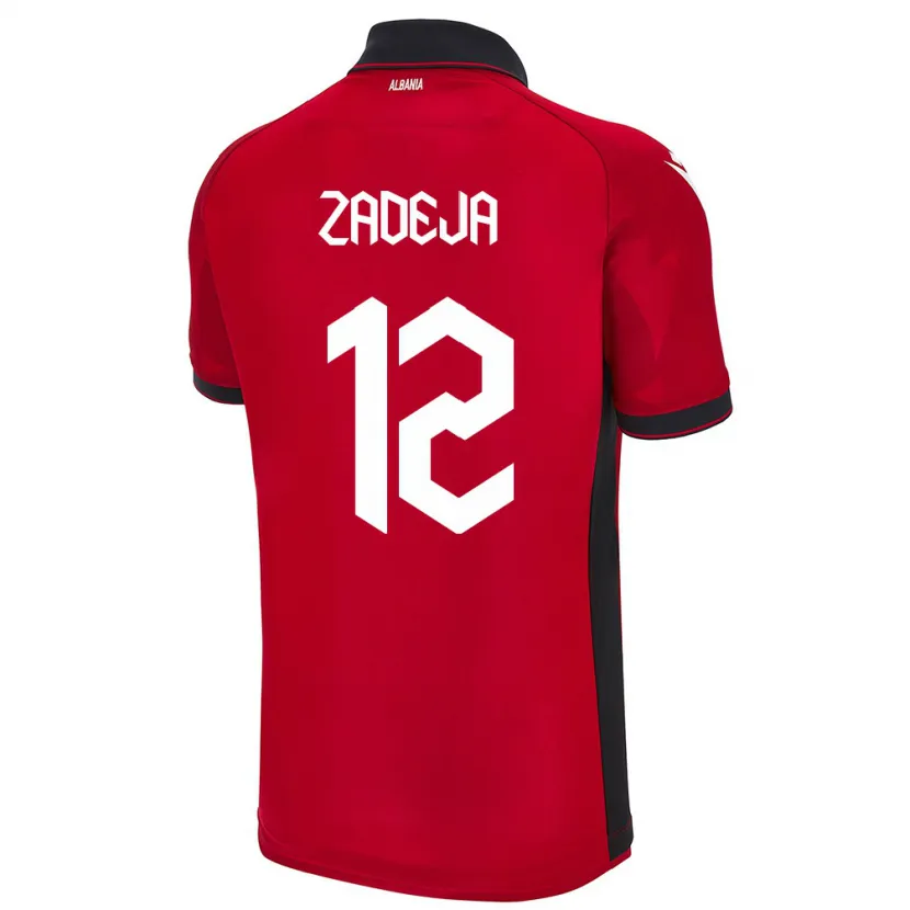 Danxen Kid Albania Darius Zadeja #12 Red Home Jersey 24-26 T-Shirt