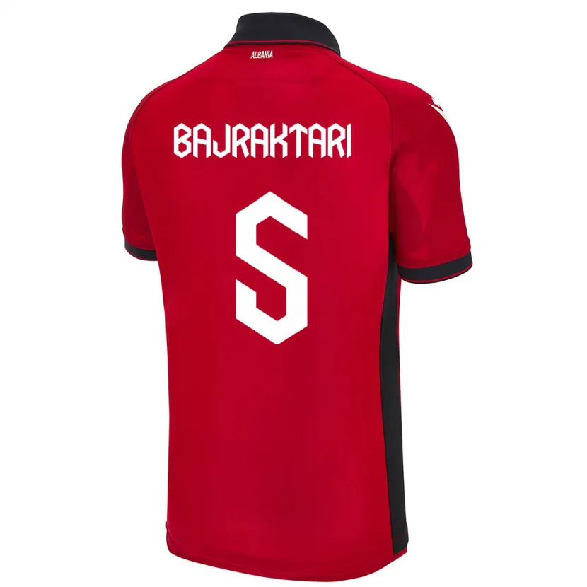 Danxen Kid Albania Arbiona Bajraktari #5 Red Home Jersey 24-26 T-Shirt