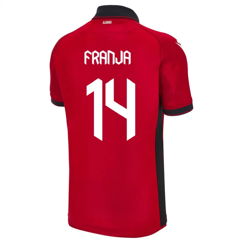 Danxen Kid Albania Ezmiralda Franja #14 Red Home Jersey 24-26 T-Shirt