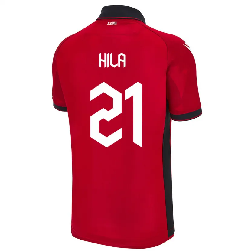 Danxen Kid Albania Alma Hila #21 Red Home Jersey 24-26 T-Shirt