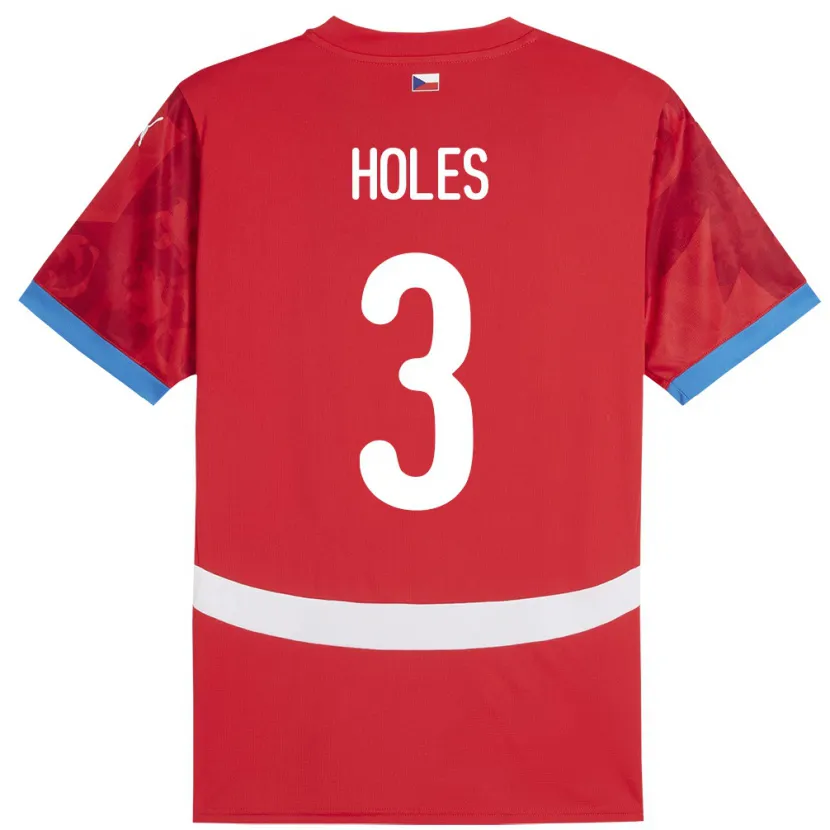 Danxen Kid Czech Republic Tomas Holes #3 Red Home Jersey 24-26 T-Shirt