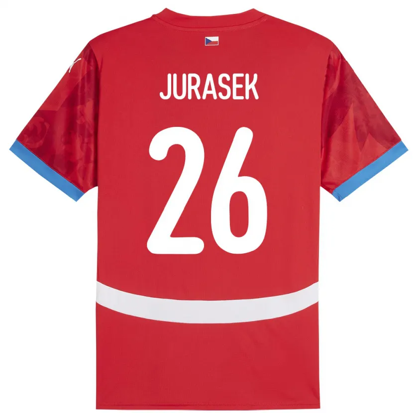 Danxen Kid Czech Republic Matej Jurasek #26 Red Home Jersey 24-26 T-Shirt