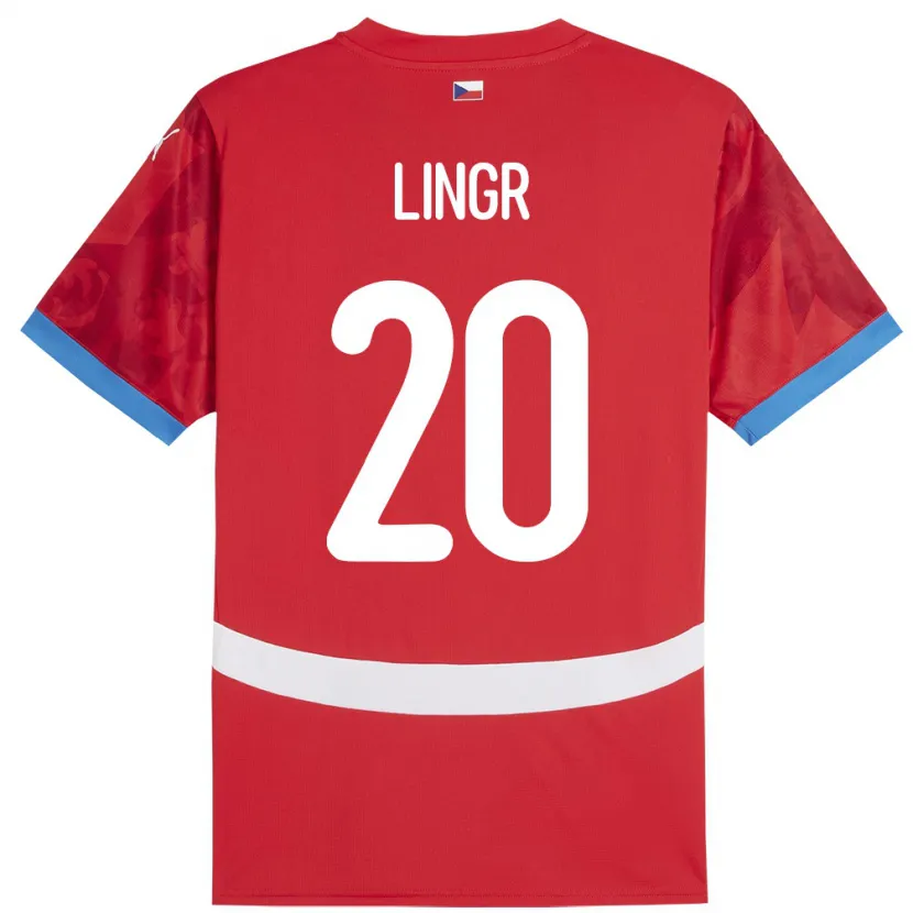 Danxen Kid Czech Republic Ondrej Lingr #20 Red Home Jersey 24-26 T-Shirt