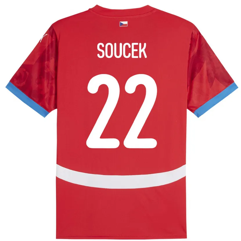 Danxen Kid Czech Republic Tomas Soucek #22 Red Home Jersey 24-26 T-Shirt