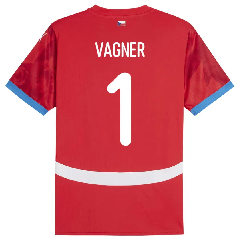 Danxen Kid Czech Republic Matyas Vagner #1 Red Home Jersey 24-26 T-Shirt