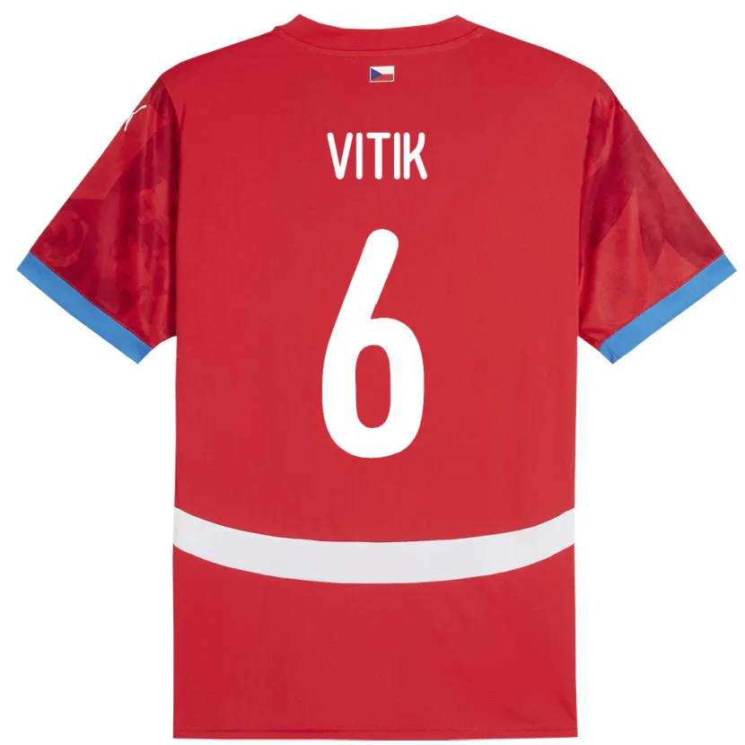 Danxen Kid Czech Republic Martin Vitík #6 Red Home Jersey 24-26 T-Shirt