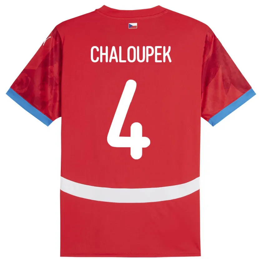 Danxen Kid Czech Republic Stepan Chaloupek #4 Red Home Jersey 24-26 T-Shirt