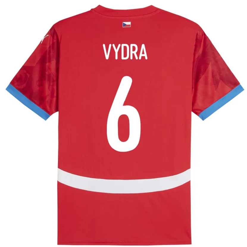 Danxen Kid Czech Republic Patrik Vydra #6 Red Home Jersey 24-26 T-Shirt