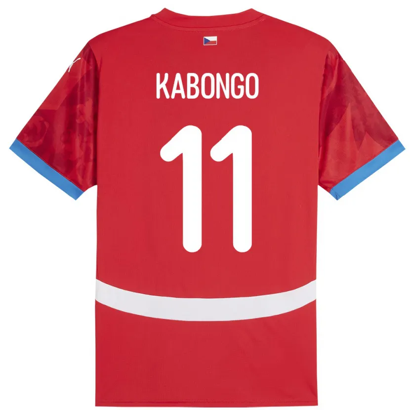 Danxen Kid Czech Republic Christophe Kabongo #11 Red Home Jersey 24-26 T-Shirt