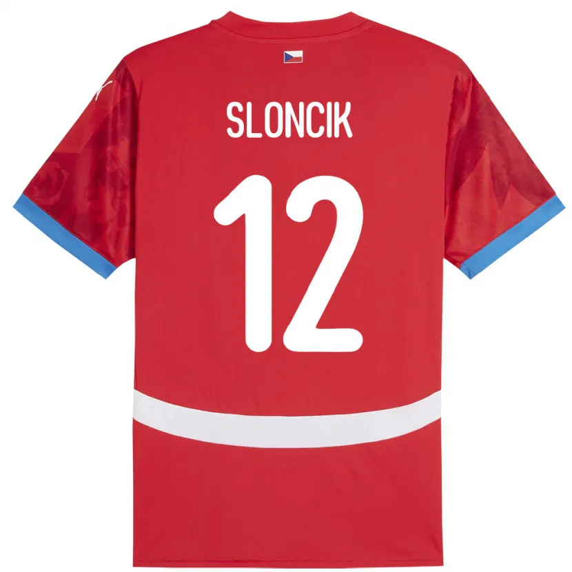 Danxen Kid Czech Republic Tom Sloncik #12 Red Home Jersey 24-26 T-Shirt