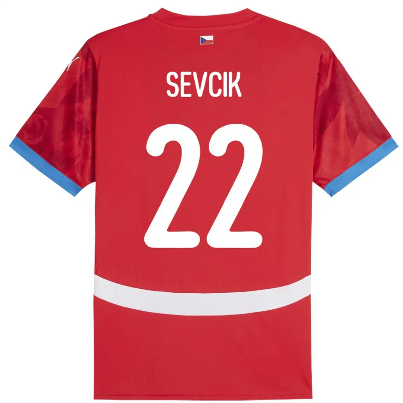 Danxen Kid Czech Republic Michal Sevcik #22 Red Home Jersey 24-26 T-Shirt