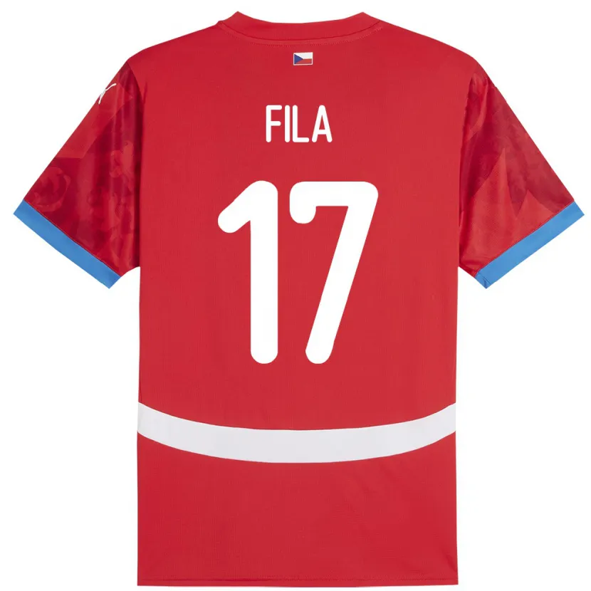 Danxen Kid Czech Republic Lukas Fila #17 Red Home Jersey 24-26 T-Shirt