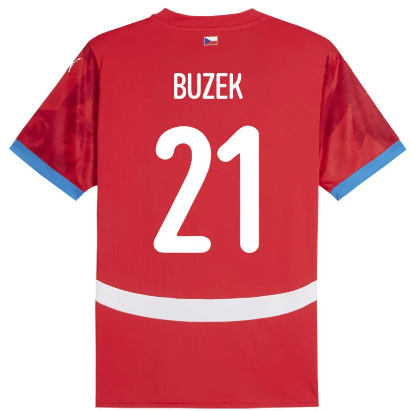 Danxen Kid Czech Republic Alexandr Buzek #21 Red Home Jersey 24-26 T-Shirt