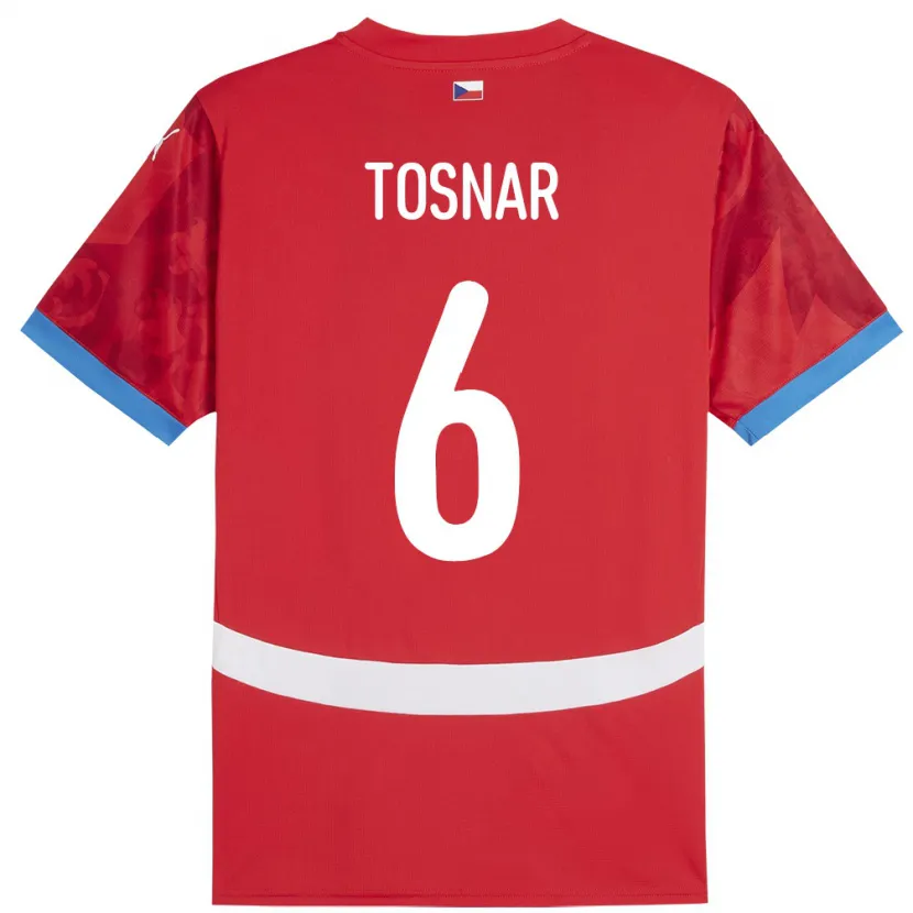 Danxen Kid Czech Republic Jakub Tosnar #6 Red Home Jersey 24-26 T-Shirt