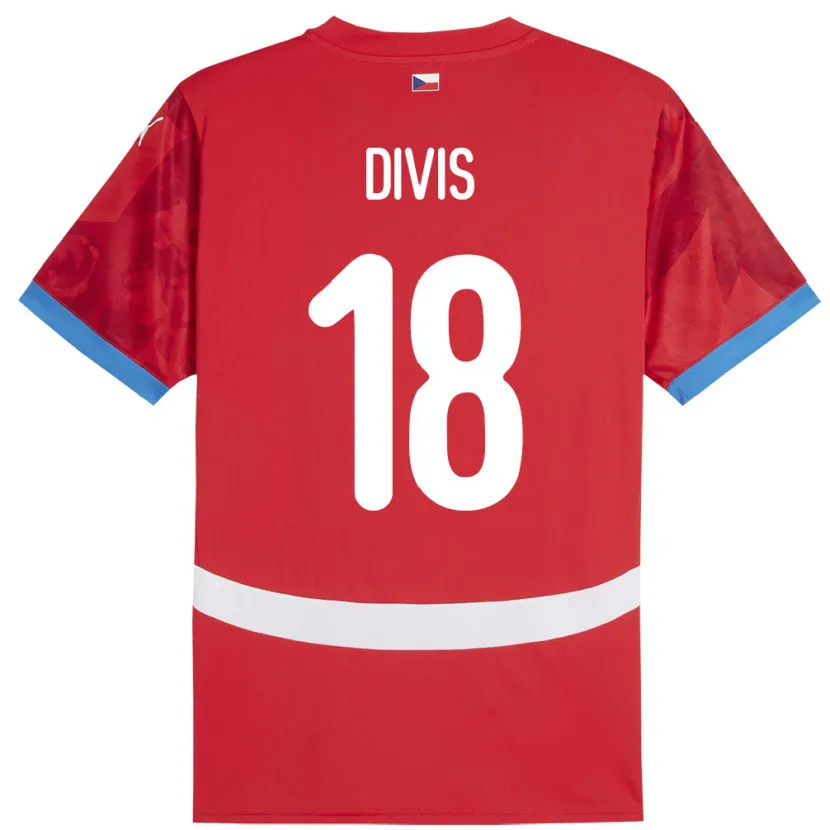 Danxen Kid Czech Republic Matej Divis #18 Red Home Jersey 24-26 T-Shirt