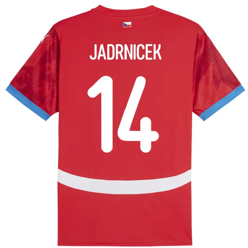 Danxen Kid Czech Republic Nikola Jadrnicek #14 Red Home Jersey 24-26 T-Shirt