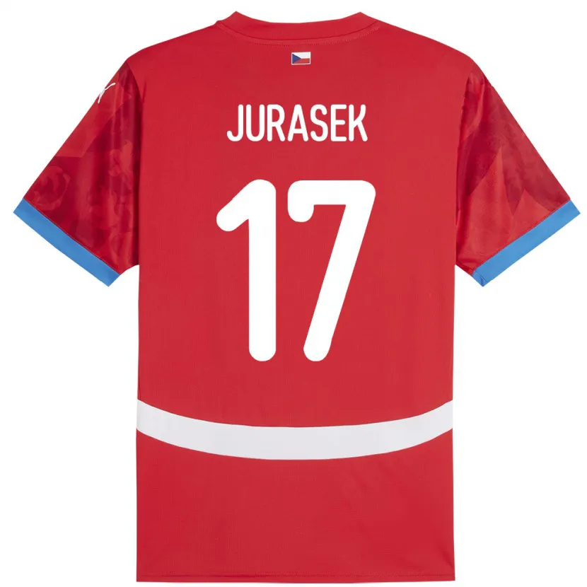 Danxen Kid Czech Republic Patrik Jurasek #17 Red Home Jersey 24-26 T-Shirt