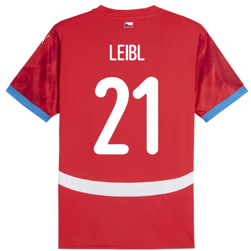 Danxen Kid Czech Republic Adam Leibl #21 Red Home Jersey 24-26 T-Shirt