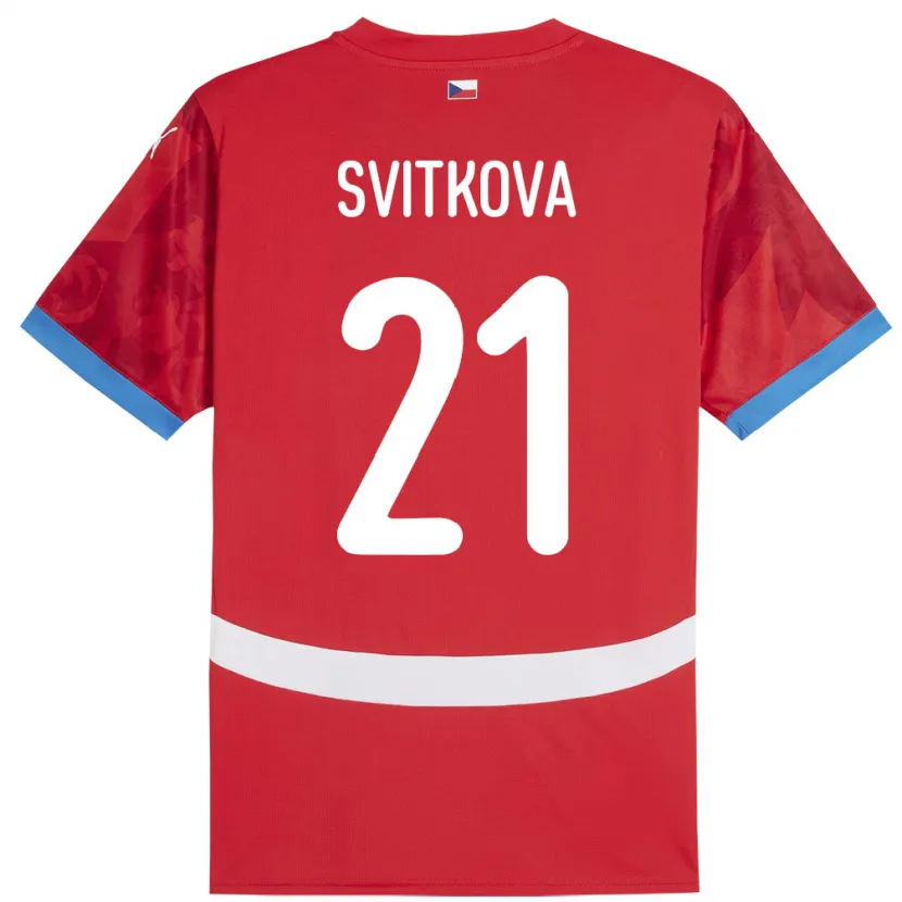 Danxen Kid Czech Republic Kateřina Svitková #21 Red Home Jersey 24-26 T-Shirt