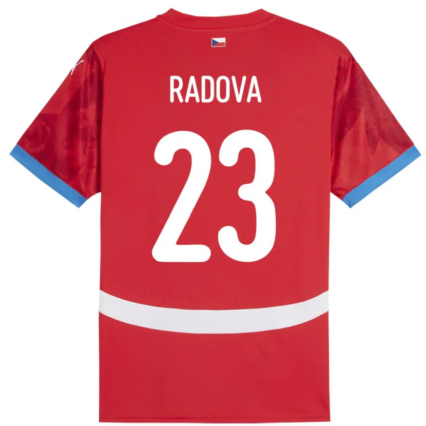 Danxen Kid Czech Republic Michaela Radová #23 Red Home Jersey 24-26 T-Shirt