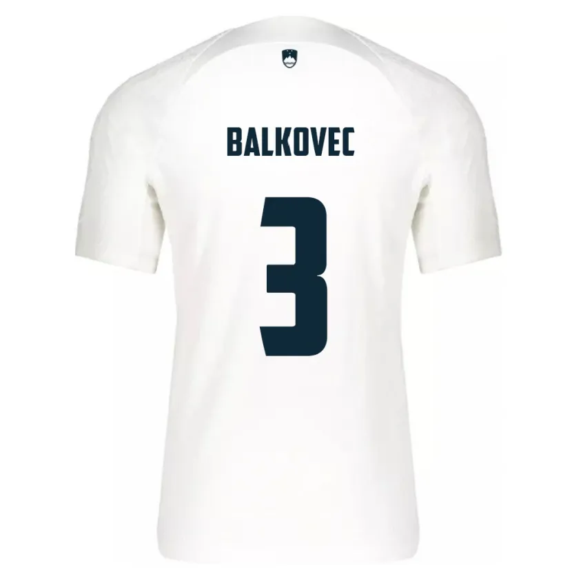 Danxen Kid Slovenia Jure Balkovec #3 White Home Jersey 24-26 T-Shirt