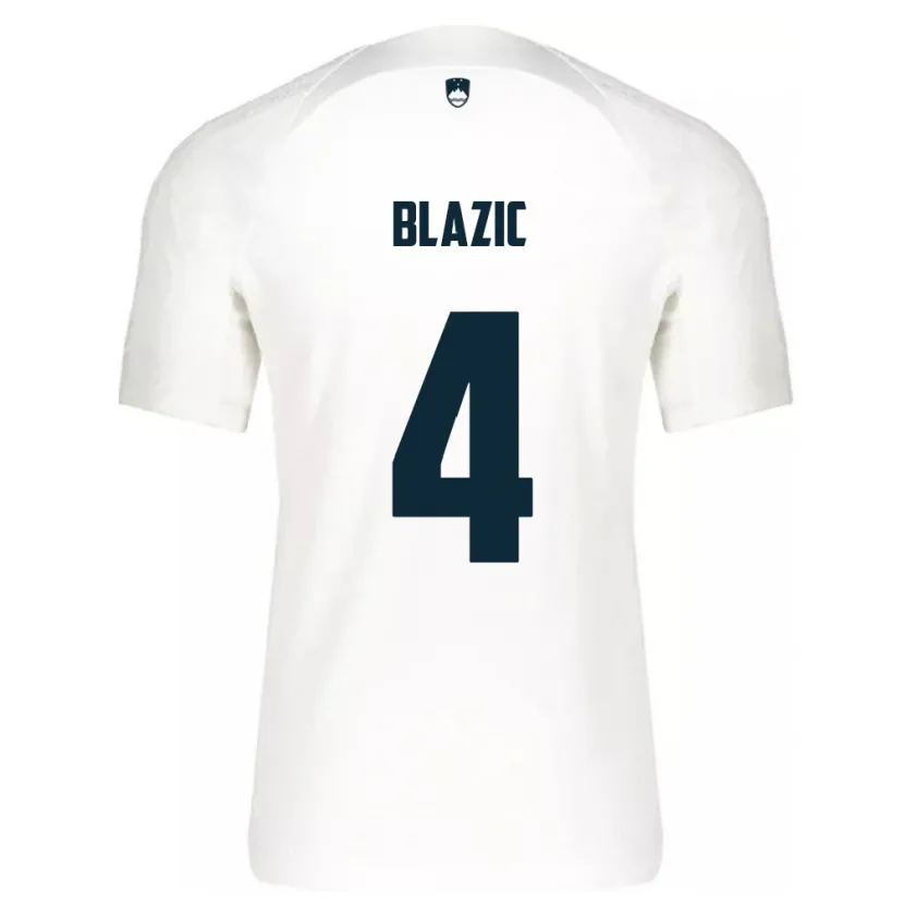 Danxen Kid Slovenia Miha Blazic #4 White Home Jersey 24-26 T-Shirt