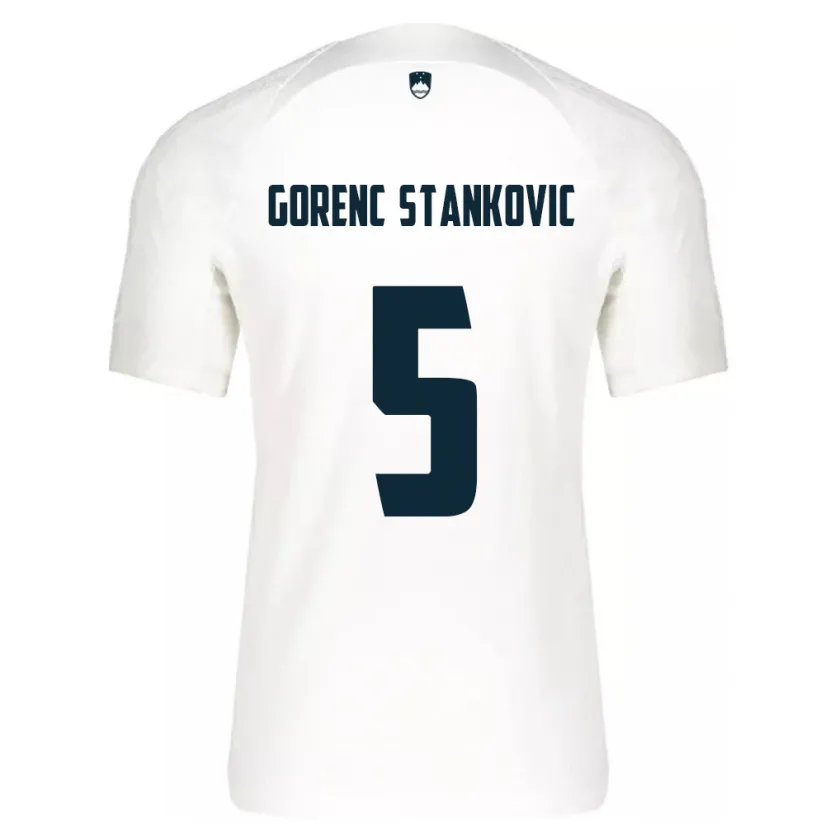 Danxen Kid Slovenia Jon Gorenc Stankovic #5 White Home Jersey 24-26 T-Shirt