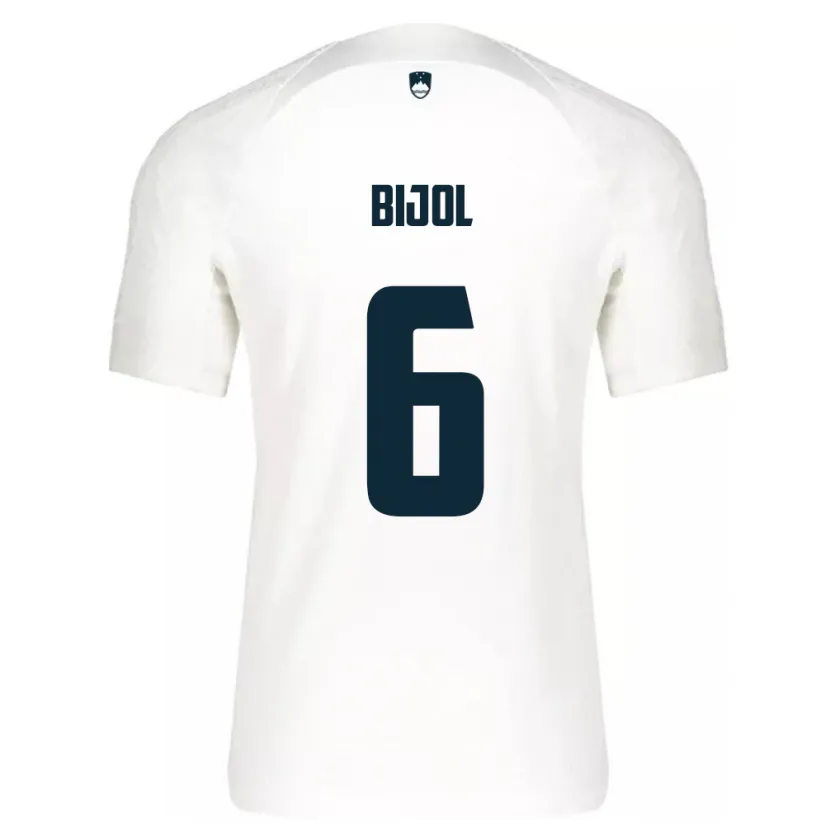 Danxen Kid Slovenia Jaka Bijol #6 White Home Jersey 24-26 T-Shirt