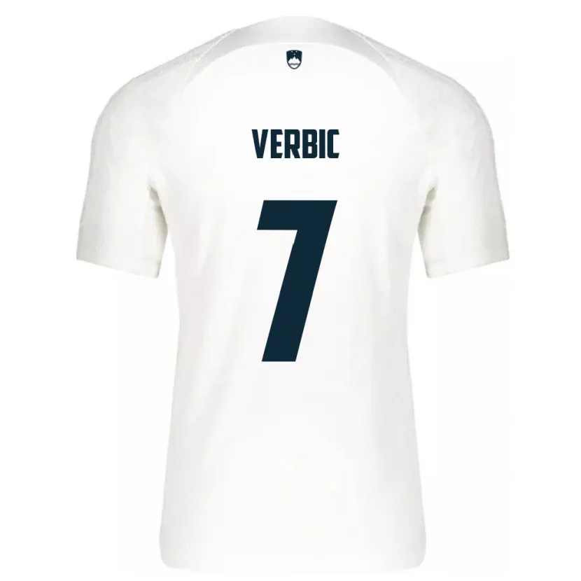 Danxen Kid Slovenia Benjamin Verbic #7 White Home Jersey 24-26 T-Shirt