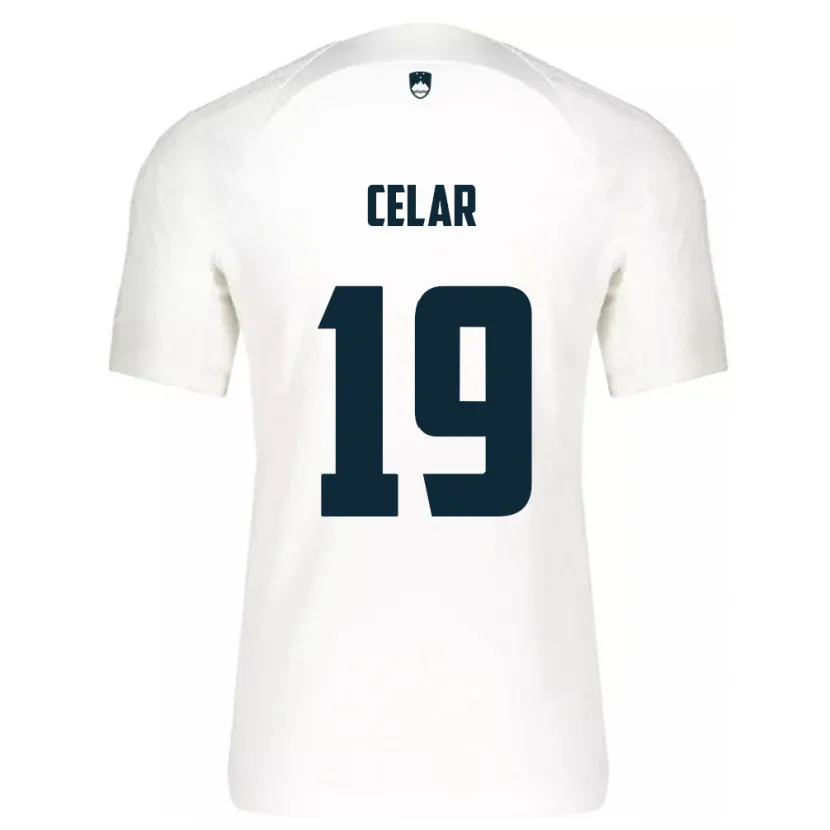 Danxen Kid Slovenia Zan Celar #19 White Home Jersey 24-26 T-Shirt