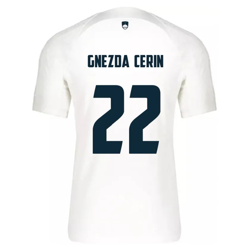 Danxen Kid Slovenia Adam Gnezda Cerin #22 White Home Jersey 24-26 T-Shirt