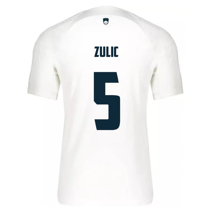 Danxen Kid Slovenia Anel Zulic #5 White Home Jersey 24-26 T-Shirt