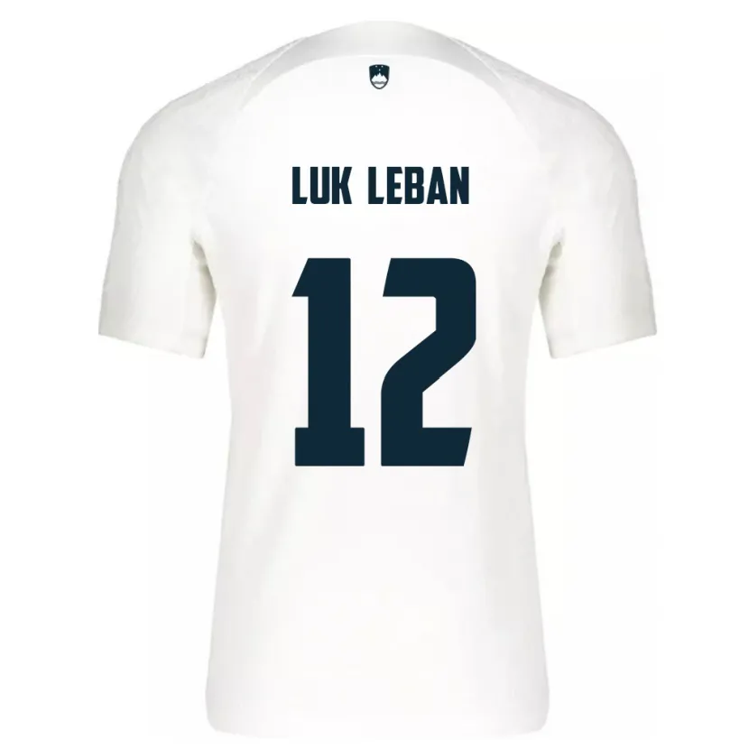 Danxen Kid Slovenia Zan Luk Leban #12 White Home Jersey 24-26 T-Shirt