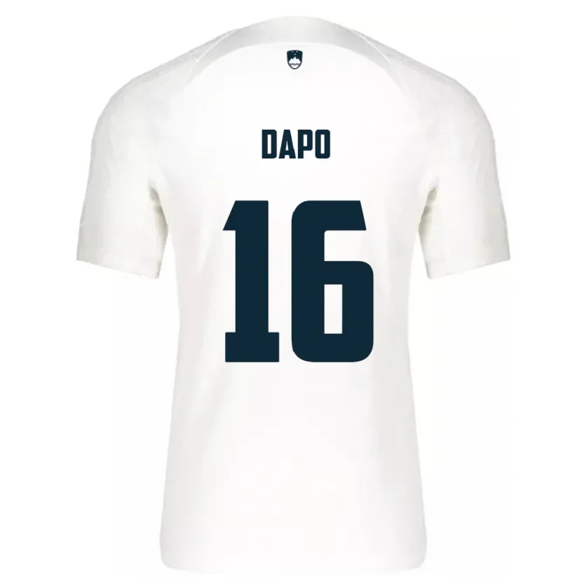 Danxen Kid Slovenia Jan Dapo #16 White Home Jersey 24-26 T-Shirt