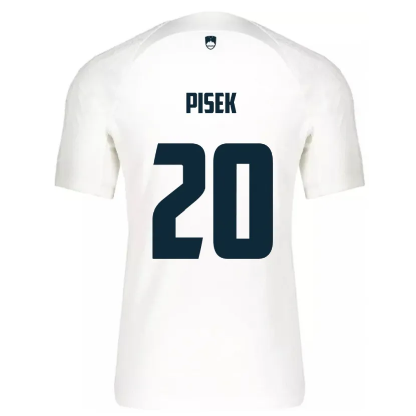 Danxen Kid Slovenia Jost Pisek #20 White Home Jersey 24-26 T-Shirt