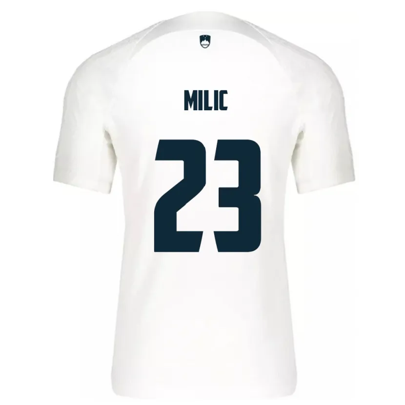 Danxen Kid Slovenia Nino Milic #23 White Home Jersey 24-26 T-Shirt