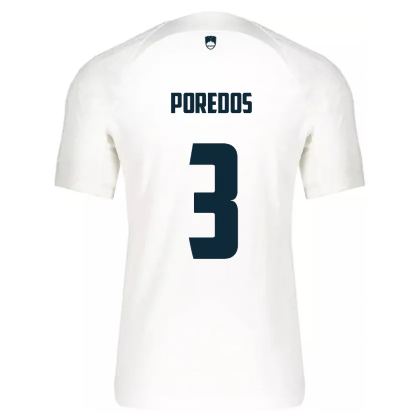 Danxen Kid Slovenia Luka Poredos #3 White Home Jersey 24-26 T-Shirt