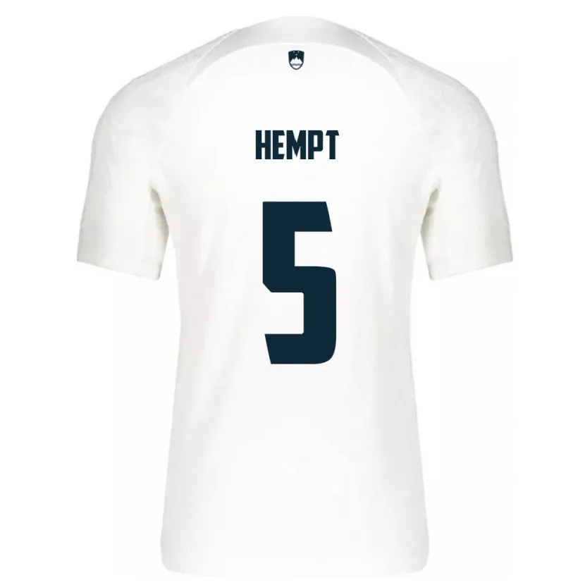 Danxen Kid Slovenia Lukas Hempt #5 White Home Jersey 24-26 T-Shirt