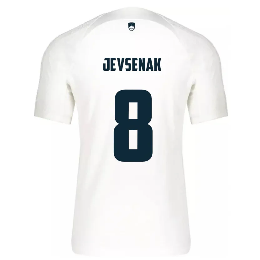 Danxen Kid Slovenia Florjan Jevsenak #8 White Home Jersey 24-26 T-Shirt