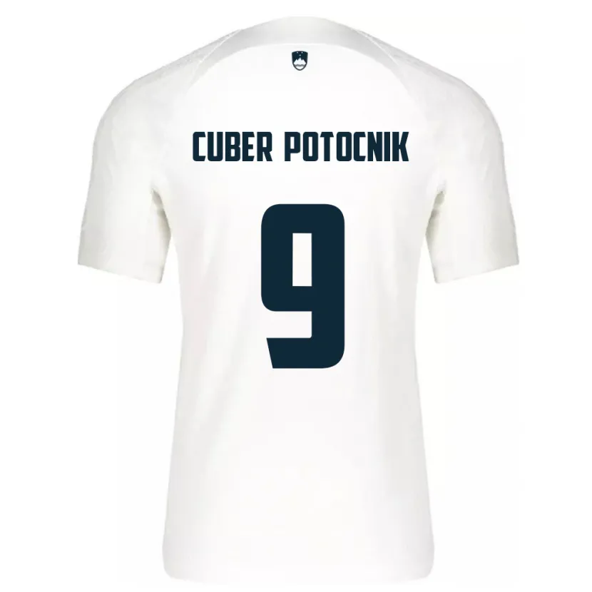 Danxen Kid Slovenia Jaka Cuber Potocnik #9 White Home Jersey 24-26 T-Shirt