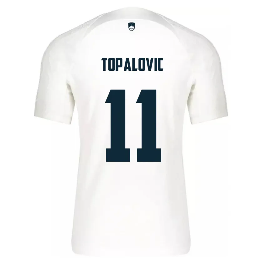 Danxen Kid Slovenia Luka Topalovic #11 White Home Jersey 24-26 T-Shirt