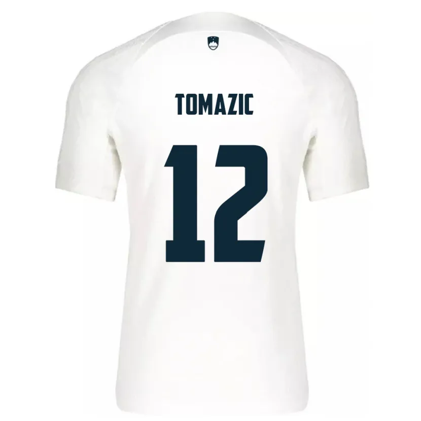 Danxen Kid Slovenia Lukas Tomazic #12 White Home Jersey 24-26 T-Shirt